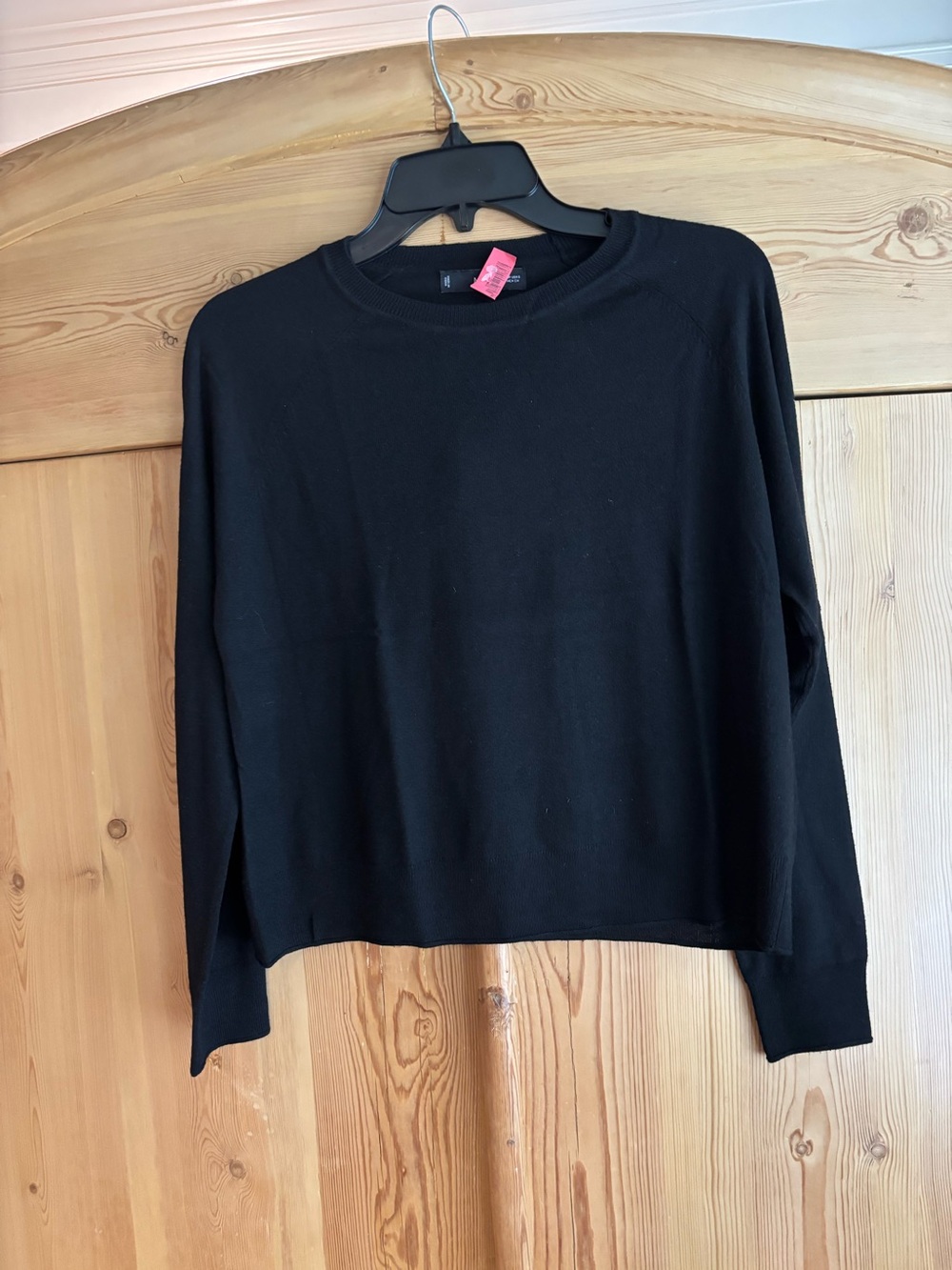 Mango Black Crewneck Sweater